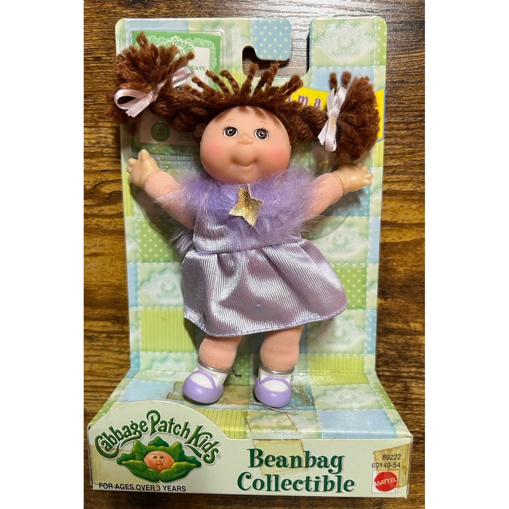 Vintage 1998 Cabbage Patch Kids Bean Bag Collectible Miniature‎ CPK Doll